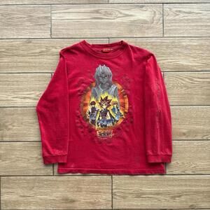 Y2K Yu-Gi-Oh Red long sleeve shirt